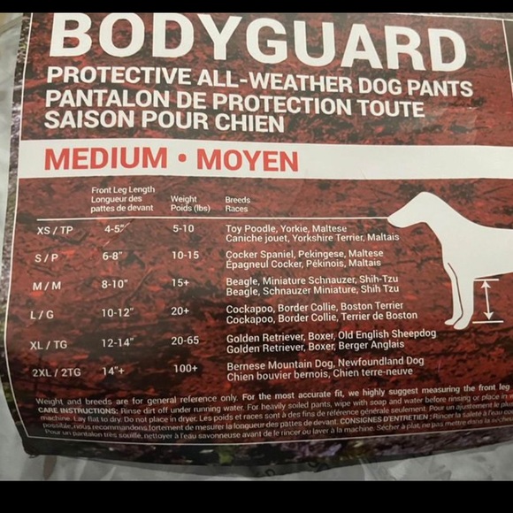 NEW size Medium BLACK dog all-weather protective pants - Picture 3 of 4